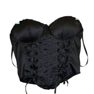 New‎ Mix Womens Juniors Classic Corsette Size Large Black Zipper Back